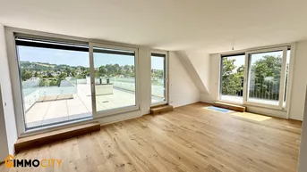 Expose Neuer Preis! Dachtraum 3,5 Zimmer + 96 m² Dachterrasse, luxuriös, Erstklassige Ausstattung in grünem Döbling