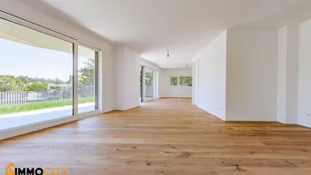 Expose Neuer Preis! Gartentraum (Top 1) 4 Zimmer, Triplex-Maisonette + 138 m² Garten, Erstbezug, Erstklassige Ausstattung, Neubau, luxuriös + Garage