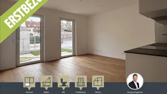 Expose Neubau || Erstbezug - 2 Zimmer-Wohnung mit Terrasse || EG || Nähe Aspern - Essling