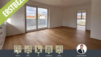 Expose Neubau || Erstbezug - 4 Zimmer-Wohnung mit Balkon || 1.OG || Nähe Aspern - Essling