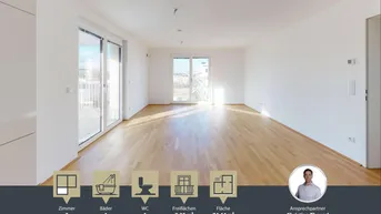 Expose NEUBAU || Wohnen am Liesingbach ||  5. Obergeschoß mit Lift || Balkon || Atzgersdorf