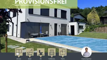 Expose Neubau 2024 || traumhafte moderne Neubauvilla mit Ausblick über Gablitz || Pool