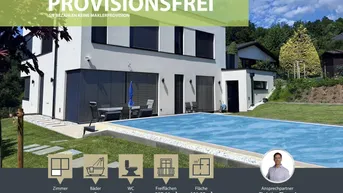 Expose Neubau 2024 || traumhafte moderne Neubauvilla mit Ausblick über Gablitz || Pool