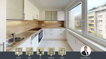 Expose 1 Zimmer Wohnung - möbliertes Apartment || getrennte Küche || Loggia || Nähe Hauptbahnhof