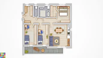 Expose 4 Zimmerwohnung - zentrale Lage! MIETE INKL. HEIZUNG UND WARMWASSER!
