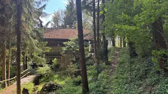 Expose Kleines Juwel in Niederösterreich - Blockhaus mit Fischteich