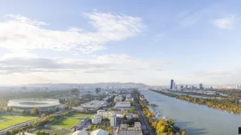 Expose HÖCHSTES WOHNHAUS ÖSTERREICHS - 32. STOCK - BLICK ÜBER WIEN IN 110 M HÖHE - NÄHE ERNST-HAPPEL-STADION - IM HERZEN DES 2. WIENER GEMEINDEBEZIRKS - U2 DONAU MARINA