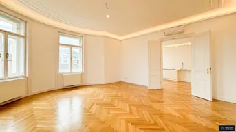 Expose DIREKT AM NASCHMARKT - STILALTBAURARITÄT - NEUWERTIGER ZUSTAND - ALTBAUWOHNUNG - 5 ZIMMERWOHNUNG - BALKONTRAUM