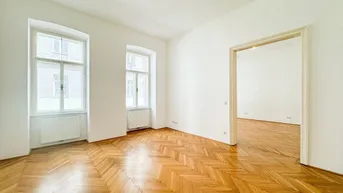 Expose AUSGEZEICHNETE LAGE NÄHE MARIAHILFER STRASSE - DURCHDACHTE RAUMAUFTEILUNG - ALTBAUCHARME AUF 2 ZIMMERN MIT SEPARATER KÜCHE
