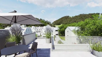 Expose Abkühlen im hauseigenen Pool .... Ihre Traumwohnung mit Terrasse oder Garten und Fernblick Nähe Maurer Wald PROVISIONSFREI !!