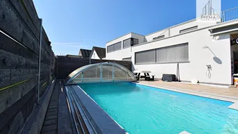 Expose Wohnen wie im Einfamilienhaus - Große 4 Zimmer Gartenwohnung mit eigenem Pool