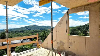 Expose Einfamilienhaus-Niedrigenergiehaus mit Dachterrassenblick auf den Wienerwald, in Fertigstellung