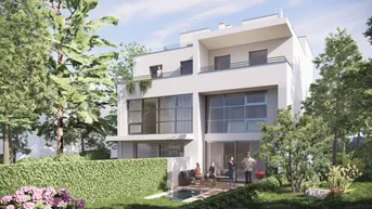 Expose Zentrales baubewilligtes Projekt für 4 Häuser mit Eigengärten und Terrassen, sowie 4 PKW-Garagen-Stellplätzen