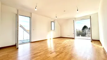 Expose Oberes Mühlwasser und U2 Nähe: klimatisierte Dachgeschoss-Maisonette mit Rundum-Terrassen und Gemeinschaftsgarten – Klimaanlage I Tiefgaragenplatz I Fußbodenheizung &amp; -kühlung I Individuelle Gestaltung möglich!