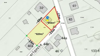 Expose Nachbarparzelle ebenfalls verfügbar I tolles Eckgrundstück mit bestehendem Haus I Grün-Ruhelage I ca. 20 Autominuten von Wien I