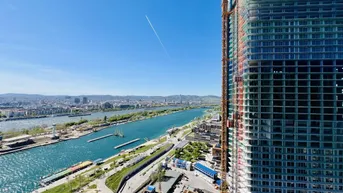 Expose Danubeflats | 26. Etage | nur 350 m zur U1 | Sunset-Balkon | Erstbezug | Exklusiver Membersclub | Skygarden | Tiefgaragenplatz