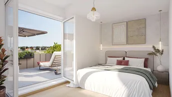 Expose Anlage/Vorsorgewohnung: Klimaaktiv-zertifiziert, ca. 57 m2, Balkon, bodentiefe Fenster, niedrige Betriebskosten, hauseigene Tiefgarage!