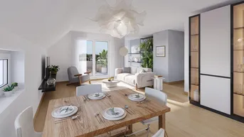 Expose Anlage/Vorsorgewohnung: Klimaaktiv-zertifiziert, ca. 51 m2, Balkon, Fußbodenheizung, niedrige Betriebskosten, hauseigene Tiefgarage!