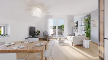 Expose Anlage/Vorsorgewohnung: Klimaaktiv-zertifiziert, ca. 62 m2, Balkon, Grünlage, niedrige Betriebskosten, hauseigene Tiefgarage!
