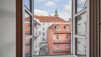 Expose Wohnen in der Schmiedgasse – Charmante Dachgeschosswohnung in denkmalgeschütztem Stadthaus