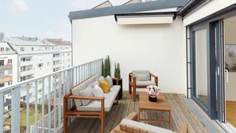 Expose Den Sommer auf der Terrasse genießen: 2 Zimmer im DG I Neubau I Klimaanlage I top Ausstattung