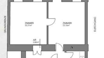 Expose HIDE AWAY im 7.! Gartenwohnung mit 2 Zimmer und kleiner Terrasse in gepflegtem Altbau Zinshaus