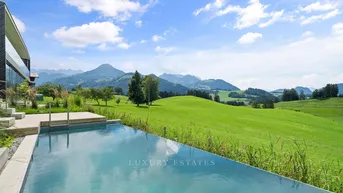 Expose Tiroler Architektur - Villa mit Traumblick in idyllischer, einzigartiger Lage I Kamin, Garten, Sonnenterrasse, Infinity - Pool I umweltfreundliche Premium - Bauweise I Bezirk Kitzbühel 