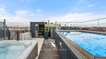 Expose “The Vienna Sky Dive” Luxury Penthouse with infinity panoramic rooftop - view in Vienna I Exclusive Area of the fourth district I 2 Garages included I 3 Terraces 