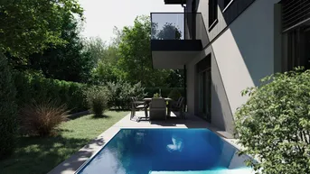 Expose Neubauprojekt "Das Riedl" TOP2 - Gartenwohnung mit Pool.