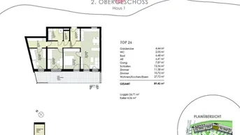 Expose Wohnen am Uberlberg - Schicke Neubauwohnung in Bestlage in Bad Schallerbach - Top 26