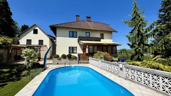 Expose Vielfältig nutzbares Haus mit Traumgarten und Pool
