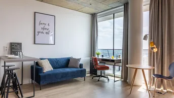 Expose Möbliertes Apartment über den Dächern von Wien - YOUNIQ Vienna TrIIIple / Top-modernes Hochhaus