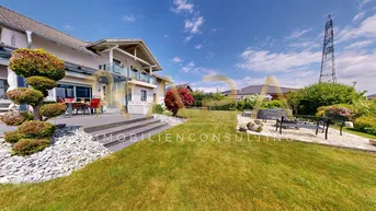Expose Stilvolle Familienresidenz mit Fernblick und idyllischer Gartenoase