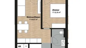 Expose 2 Zimmer Neubauwohnung mit Balkon und TG-Abstellplatz
