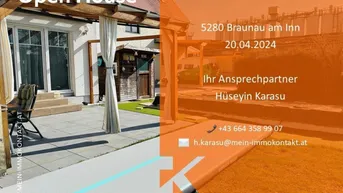 Expose Reiheneckhaus in Braunau am Inn - 105m² Wohnfläche, Garten, Terrasse &amp; Garage inklusive OPEN HOUSE 20.04.2024