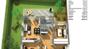 Expose • Wohnen im Grünen *4-Zimmer-Garten-Wohnung in ruhiger Lage von Wörgl