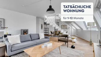 Expose 3 Zi Architekten-Dachgeschoß mit Terrasse und Ausblick, Sauna &amp; Infrarot-Kabine, U6 Gumpendorfer Str (VIE272)