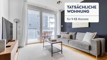 Expose Traumblick Marinatower: U2 Donaumarina, 2 Zi mit Balkon mit Ausblick auf Donau, Gym, Sauna, Shops(VIE175)