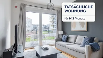 Expose Garten-Wohnung nahe Ubahn U1 und Kagran, ruhig mit bester Anbindung und Parkblick, 3 Zimmer + Garten (VIE14)