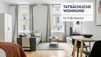 Expose Hübsches Studio mit separater Küche, heller Altbau mit ostseitigem Balkon in ruhiger Lage (VIE136)