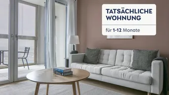 Expose Traumblick über Wien, 30. Stock HelioTower mit Gym, Interspar &amp; Lounges, 2 Zimmer + Balkon, U-Bahn (VIE283)