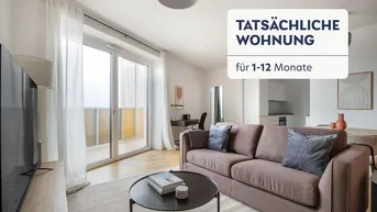 Expose Traumblick über Wien, 28. Stock HelioTower mit Gym, Interspar &amp; Lounges, 2 Zimmer + Balkon, U-Bahn (VIE282)