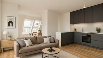 Expose Moderne Dachgeschoss - Maisonettewohnung mit Balkon &amp; Terrasse - Erstbezug - U-Bahn Nähe!