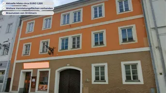 Expose STADTHAUS mit viel POTENZIAL nahe Hauptplatz mit Braunutzung und vermietetem Geschäftslokal und einer Wohnung