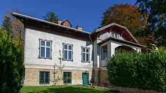 Expose Raum für Familie &amp; Ideen - Altbauvilla mit Büro und Gartenidylle im Wienerwald