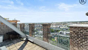 Expose Traumhafte 3-Zimmer-Maisonette mit 3 Terrassen über 2 Etagen (13./14. Stock) im Gasometer