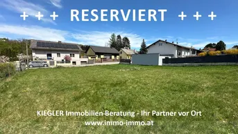 Expose IN KAUFABWICKLUNG +++ TRAUMHAFTER BAUGRUND +++ 842 m² Bauland, eben, sonnige, ruhige Siedlungslage mit bester Anbindung, keine Bauverpflichtung!