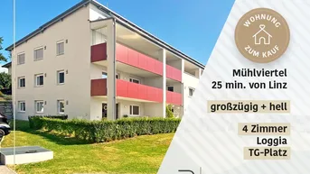 Expose Ihr neues Zuhause im Grünen! Moderne 4-Zimmer Wohnung mit Loggia und Tiefgarage in Haibach