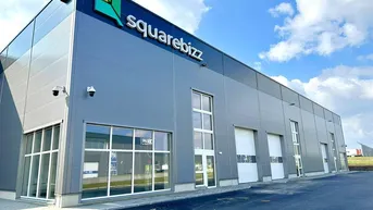 Expose WORK. SHOP. STORE. Flexible und hochmoderne Produktions-, Showroom- und Lagerflächen im Squarebizz Wien Nord!