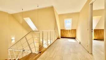 Expose Schwedenplatz! Dachgeschoss-Maisonette mit Terrasse in wunderschönem Bürogebäude